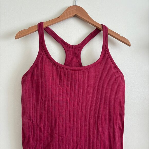 Lululemon Athletic Ebb To Street RB Tank Top B/C Magenta Smoke Women’s Size 12 - Picture 3 of 7